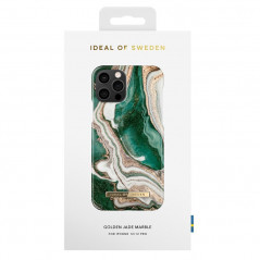 iDeal of Sweden - iPhone 12 / iPhone 12 PRO Coque Golden Marble Vert (Golden Jade)