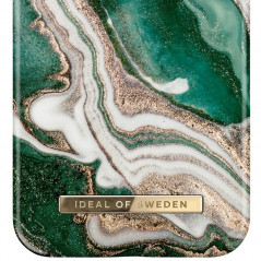 iDeal of Sweden - iPhone 12 / iPhone 12 PRO Coque Golden Marble Vert (Golden Jade)