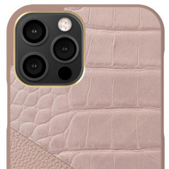 iDeal of Sweden - iPhone 12 / iPhone 12 PRO Coque Rose Smoke Croco