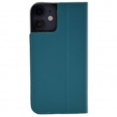 Etui cuir Mike Galeli MARC Series Apple iPhone 12 Mini Turquoise