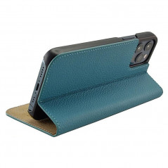 Etui cuir Mike Galeli MARC Series Apple iPhone 12/12 PRO Turquoise