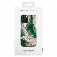 iDeal of Sweden - iPhone 12 PRO MAX Coque Golden Marble Vert (Golden Jade)