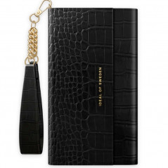 Etui iDeal of Sweden Croco Signature Clutch Apple iPhone 12 PRO MAX Noir (Jet Black)