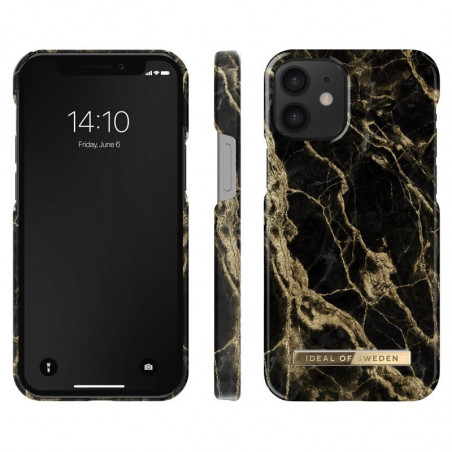 iDeal of Sweden - iPhone 12 Mini Coque Golden Smoke Marble