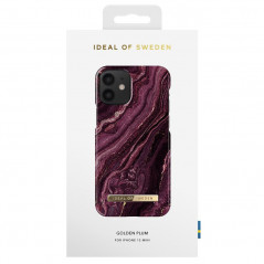 iDeal of Sweden - iPhone 12 Mini Coque Golden Plum Marble