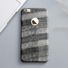 Coque CROCO GRAIN Series Apple iPhone 6/6s Plus Gris