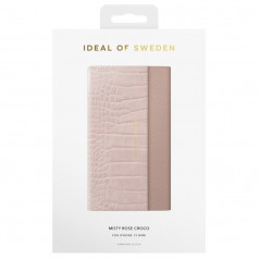Etui iDeal of Sweden Croco Signature Clutch Apple iPhone 12 MINI Rose (Misty Rose)