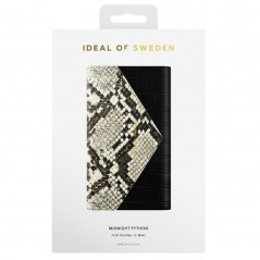 iDeal of Sweden - iPhone 12 Mini Etui Midnight Python Envelope Clutch