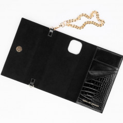 Etui iDeal of Sweden Croco Studio Clutch Apple iPhone 12 MINI Noir (Neo Noir)