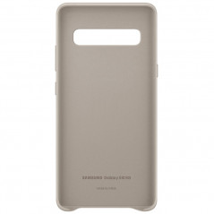 Coque cuir Samsung EF-VG977L Leather Samsung Galaxy S10 5G Gris