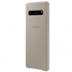 Coque cuir Samsung EF-VG977L Leather Samsung Galaxy S10 5G Gris