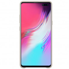 Coque cuir Samsung EF-VG977L Leather Samsung Galaxy S10 5G Gris