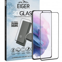 Protection écran verre trempé Eiger 3D GLASS Edge Samsung Galaxy S21 Ultra 5G