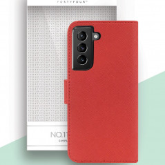 Etui folio FORTYFOUR No.11 Samsung Galaxy S21 5G Rouge