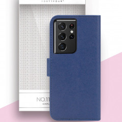 Etui folio FORTYFOUR No.11 Samsung Galaxy S21 Ultra 5G Bleu