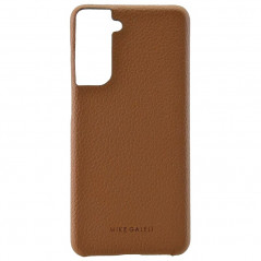 Coque cuir Mike Galeli LENNY Series Samsung Galaxy S21 Plus 5G Marron