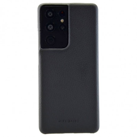 Coque cuir Mike Galeli LENNY Series Samsung Galaxy S21 Ultra 5G Noir