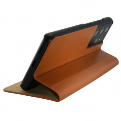 Etui cuir Mike Galeli MARC Series Samsung Galaxy S21 Ultra 5G Orange (Cognac)