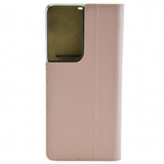 Etui cuir Mike Galeli MARC Series Samsung Galaxy S21 Ultra 5G Rose