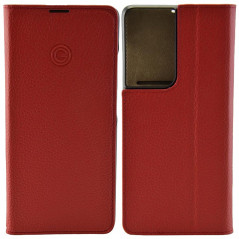Etui cuir Mike Galeli MARC Series Samsung Galaxy S21 Ultra 5G Rouge