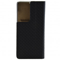 Etui cuir Mike Galeli ENZO Series Samsung Galaxy S21 Ultra 5G Noir