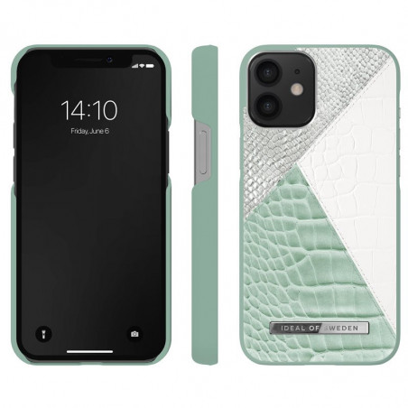 iDeal of Sweden - iPhone 12 Mini Coque Palladian Mint Snake