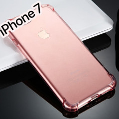 Coque Crystal clear Angles renfoncés Apple iPhone 7 Or Rose