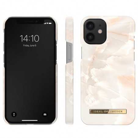 iDeal of Sweden - iPhone 12 Mini Coque Rose Pearl Marble