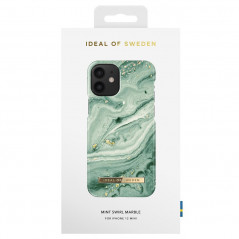 iDeal of Sweden - iPhone 12 Mini Coque Mint Swirl Marble