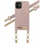 iDeal of Sweden - iPhone 12 Mini Coque Misty Rose Croco bandoulière