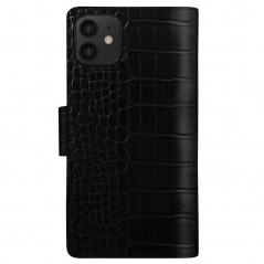 Etui Coque 2-en-1 iDeal of Sweden Cora Phone Wallet Apple iPhone 12 MINI Noir (Jet Black Croco)