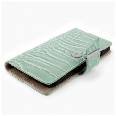 Etui Coque 2-en-1 iDeal of Sweden Cora Phone Wallet Apple iPhone 12 MINI Vert (Mint Croco)