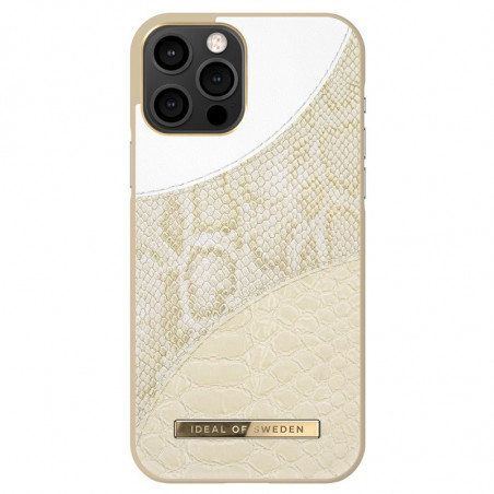 iDeal of Sweden - iPhone 12 / iPhone 12 PRO Coque Cream Gold Snake