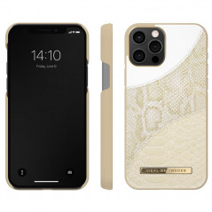 iDeal of Sweden - iPhone 12 / iPhone 12 PRO Coque Cream Gold Snake