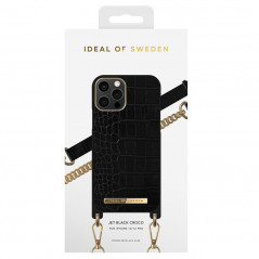 iDeal of Sweden - iPhone 12 / iPhone 12 PRO Coque Jet Black Croco