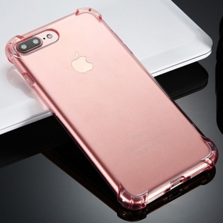 Coque Crystal clear Angles renfoncés Apple iPhone 7 Plus Or Rose