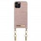 iDeal of Sweden - iPhone 12 / iPhone 12 PRO Coque Misty Rose Croco bandoulière