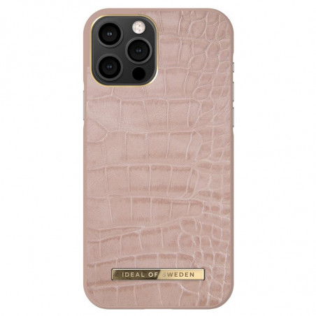 iDeal of Sweden - iPhone 12 / iPhone 12 PRO Coque Rose Croco