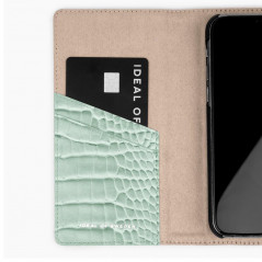 Etui Coque 2-en-1 iDeal of Sweden Cora Phone Wallet Apple iPhone 12/12 PRO Vert (Mint Croco)