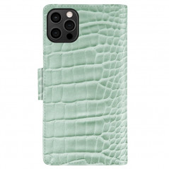 Etui Coque 2-en-1 iDeal of Sweden Cora Phone Wallet Apple iPhone 12/12 PRO Vert (Mint Croco)
