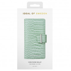 Etui Coque 2-en-1 iDeal of Sweden Cora Phone Wallet Apple iPhone 12/12 PRO Vert (Mint Croco)