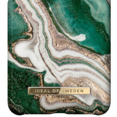 Coque rigide iDeal of Sweden Golden Marble Series Samsung Galaxy S21 5G Vert (Jade)