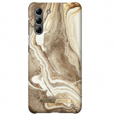 Coque rigide iDeal of Sweden Golden Marble Series Samsung Galaxy S21 5G Or (Sand)