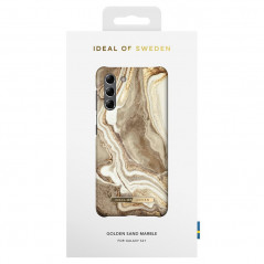 Coque rigide iDeal of Sweden Golden Marble Series Samsung Galaxy S21 5G Or (Sand)