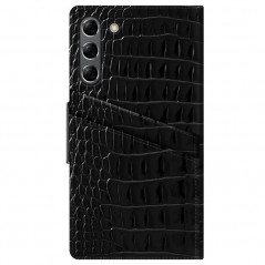 iDeal of Sweden - Galaxy S21 5G Etui Neo Black Croco 2in1