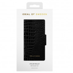 iDeal of Sweden - Galaxy S21 5G Etui Neo Black Croco 2in1