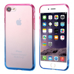 Coque silicone gel GRADIENT Apple iPhone 7 Rose-Bleu