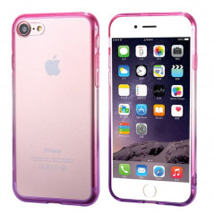 Coque silicone gel GRADIENT Apple iPhone 7 Rose-Violet