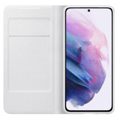 Etui folio Samsung Smart LED View EF-NG996 Samsung Galaxy S21 Plus 5G Gris (Argent)