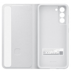 Etui folio Samsung Smart Clear view EF-ZG996 Samsung Galaxy S21 Plus 5G Argent (Light Grey)